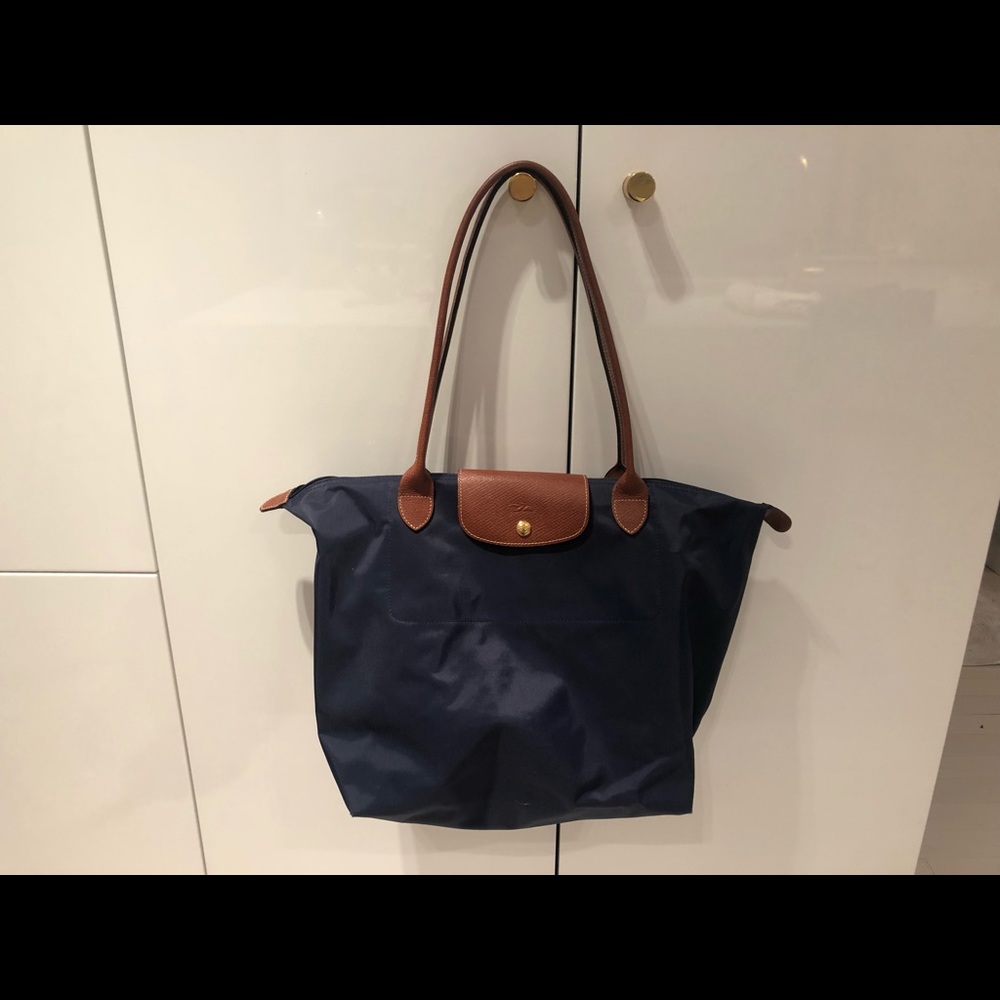 Navy Long Champ Bag